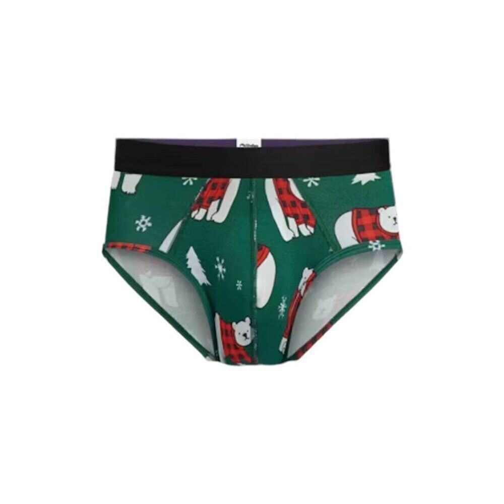 MeUndies Cozy Bears Briefs Size Large NWT $26 MSRP